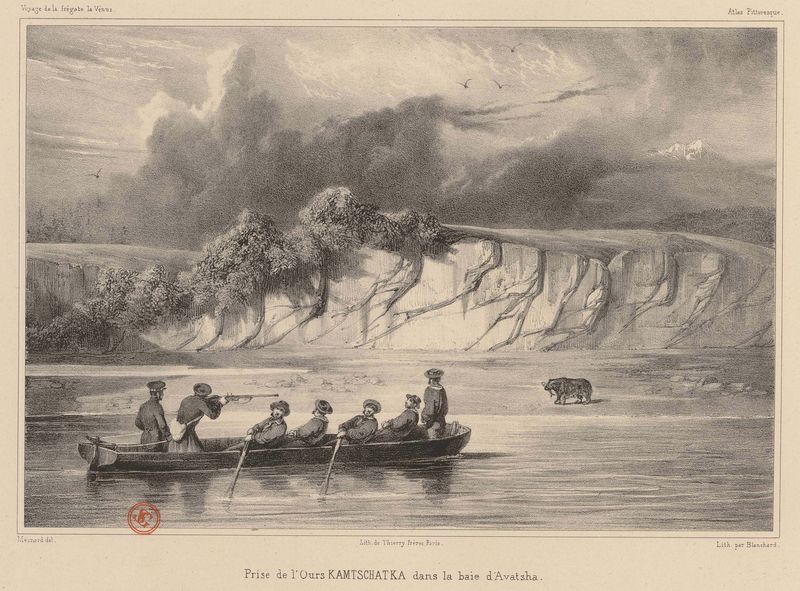 Prise de l'Ours KAMTSCHATKA dans la baie d'Avatsha